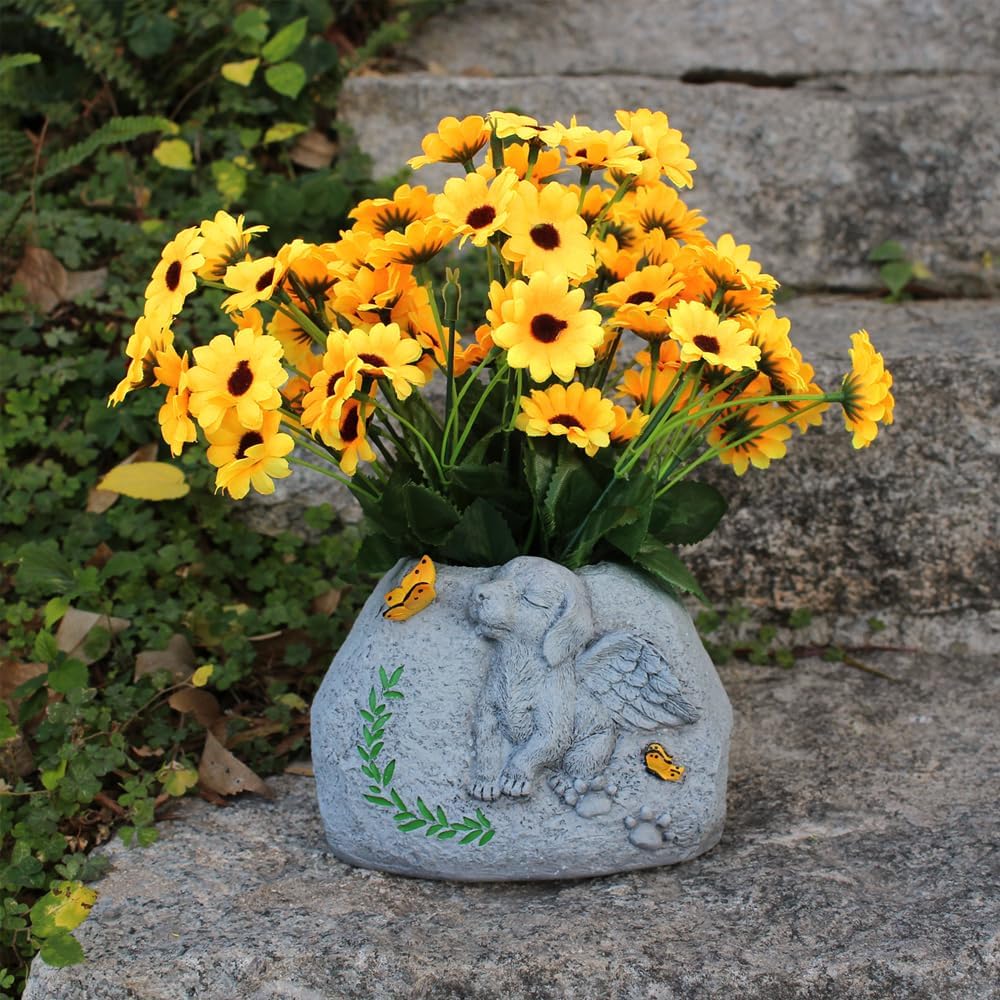 Pet Tombstone Dog Flowerpots Memorial Stone Dog Monument Pet Memorial Stones Pet Dog Grave Markes Garden Memorial Stones Dog Memorials Stones Funerary Monument Tombstone Flowerpots Pet Gift