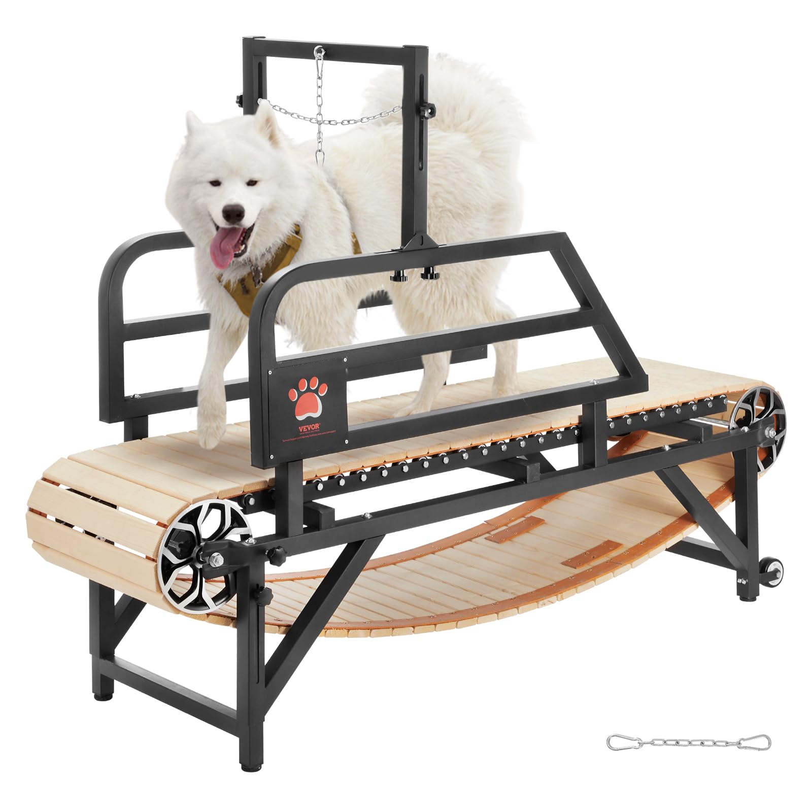 VEVOR Tapis Roulant per Cani per Taglia Media, capacità di Peso 220 Libbre, Larghezza 44,​5 cm, Macchina per Corsa per Cani con Rampe Regolabili, Tapis Roulant per Cani, Attrezzatura per Esercizi
