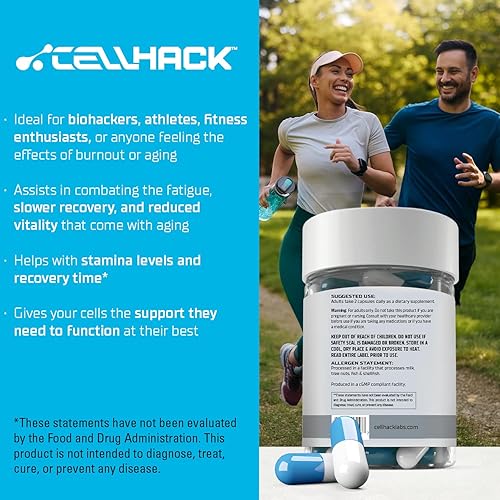 Miniatura 4 de MITOHACK - Suplementos de urolitina A y espermidina diseñados con fórmula mitocondrial avanzada para apoyar el antienvejecimiento y la longevidad,