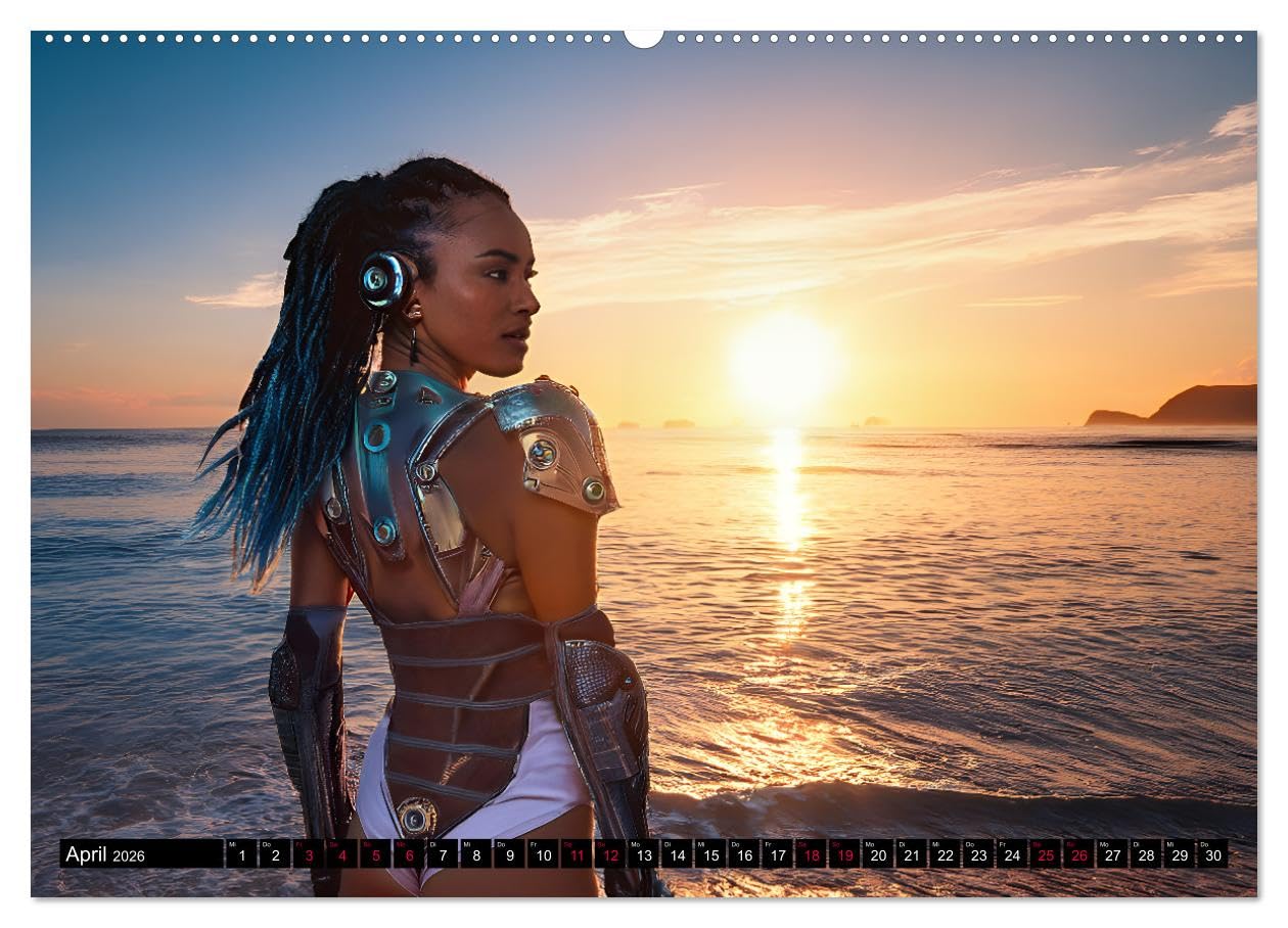 Cyberpunk (hochwertiger Premium Wandkalender 2026 DIN A2 quer), Kunstdruck in Hochglanz: Die Welt von Cyberpunk (CALVENDO Kunst)