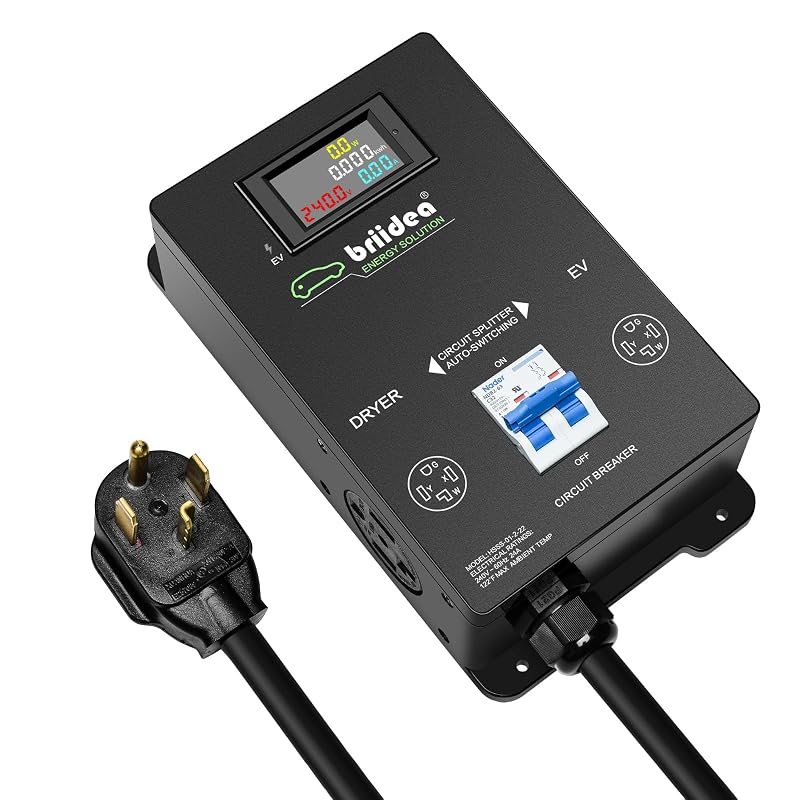 Chave comutadora automática briidea para secadora e veículo elétrico, 240 V, 5,76 kW
