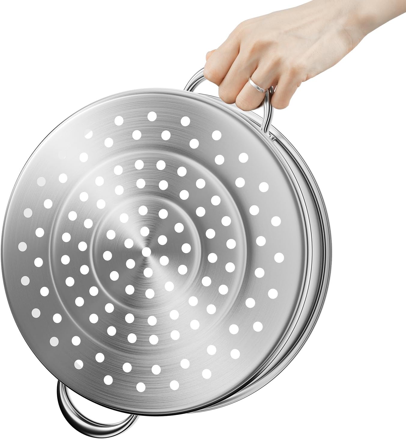 5-Tier Stainless Steel Steamer, 13.77 * 15.35inch Food Steaming Pot Meat Vegetable Cooking Steam Pot Multipurpose Steam Cookware Large Capacity Kitchen Tool with Lid for Steaming Pasta Dumplings