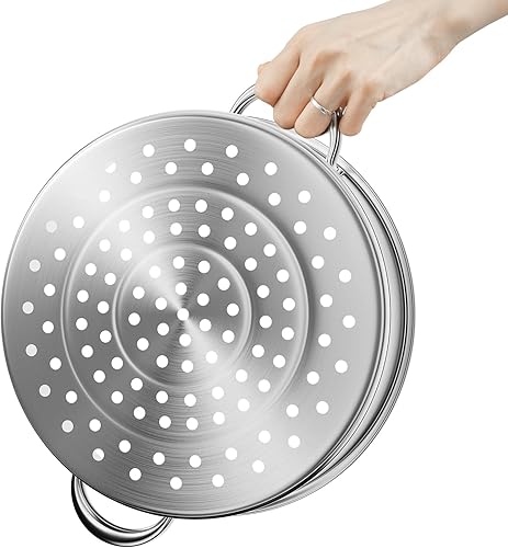 Miniatura 8 de Olla de vapor de 11 pulgadas11.0 in, olla de vapor de 5 niveles con tapa, acero inoxidable 304 de grado alimenticio, utensilios de cocina para