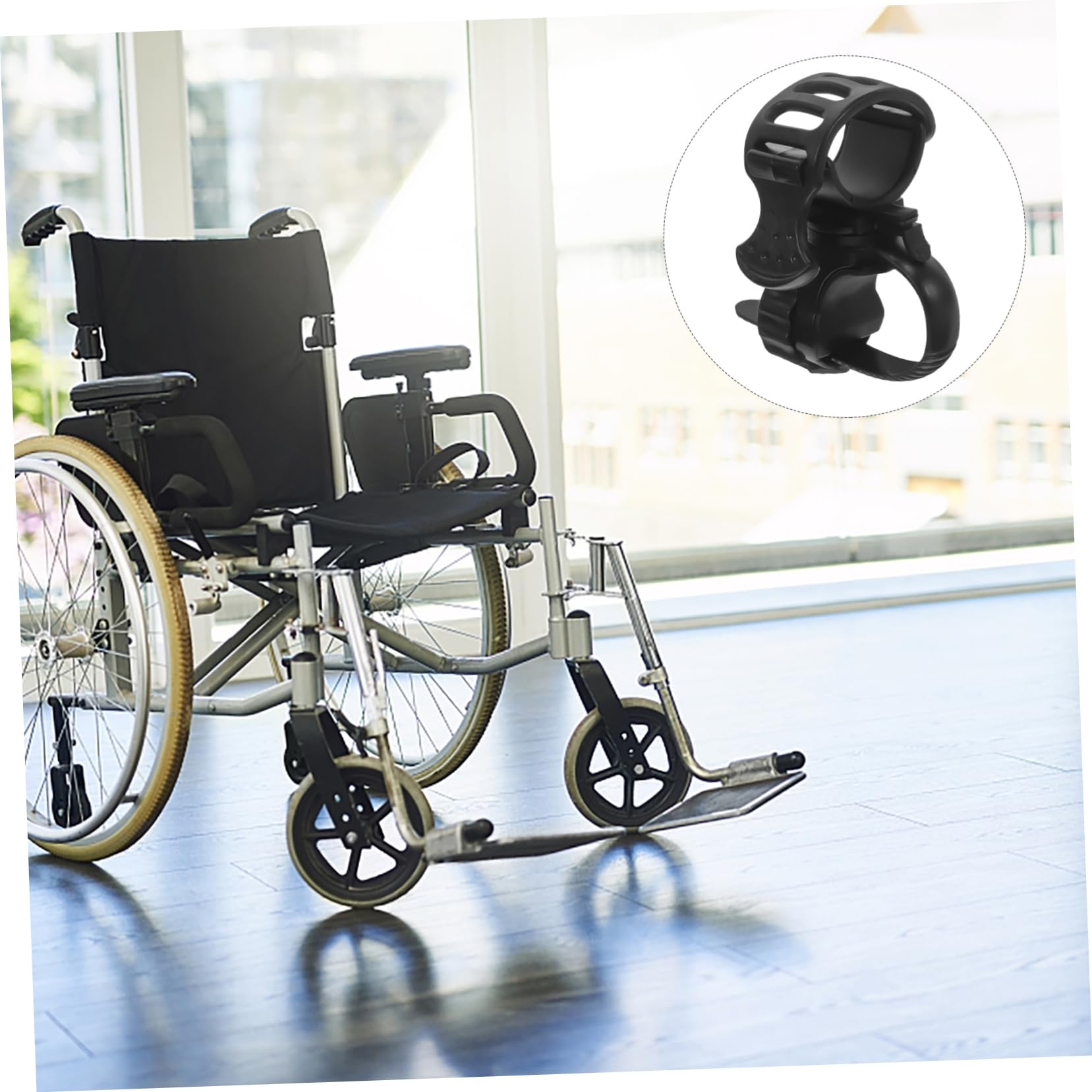 MOLUCKFU 3sets Elderly Scooter Cane Rack Electric Wheelchair Accessory Crutch Mount Stand Easy to Use 2pcs*3