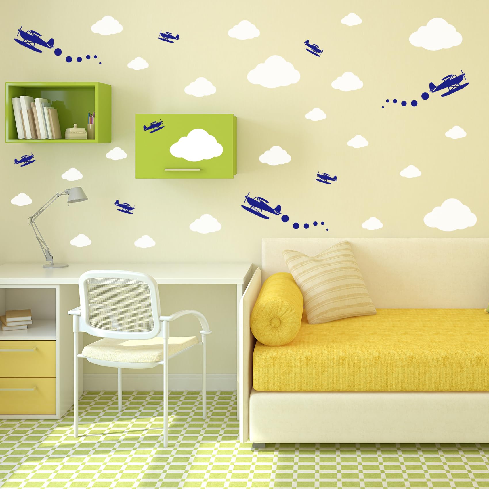Quanyuchang Big Airplane Wall Stickers Aircraft Plane Wall Decals - Image 2