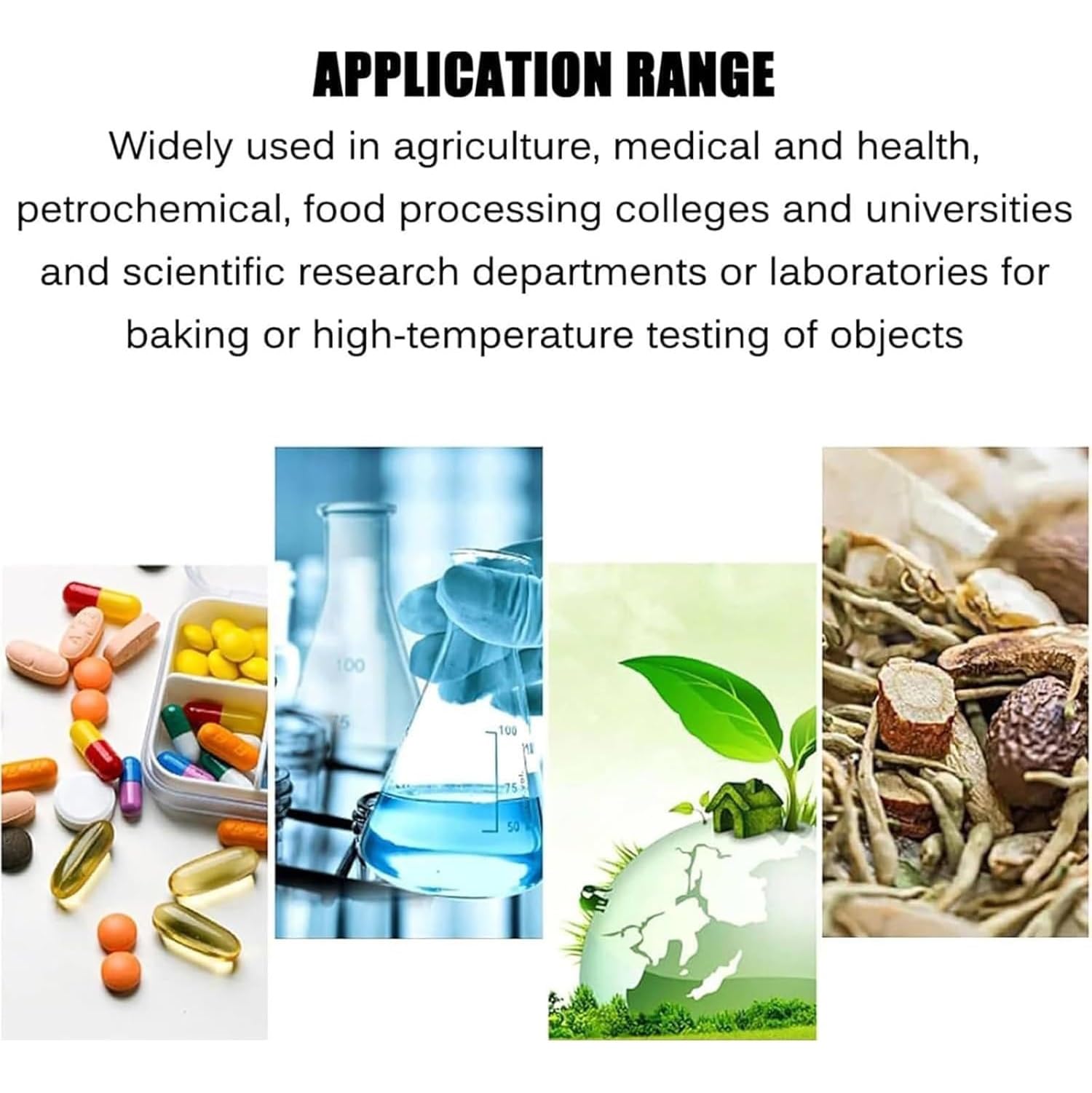 Supporto per Asciugatura da Laboratorio per vetreria, 12/24 Tubi di Asciugatura, Supporto Verticale per becher da Laboratorio, Timer 0-1 Ora, Temperatura Ambiente 85℃