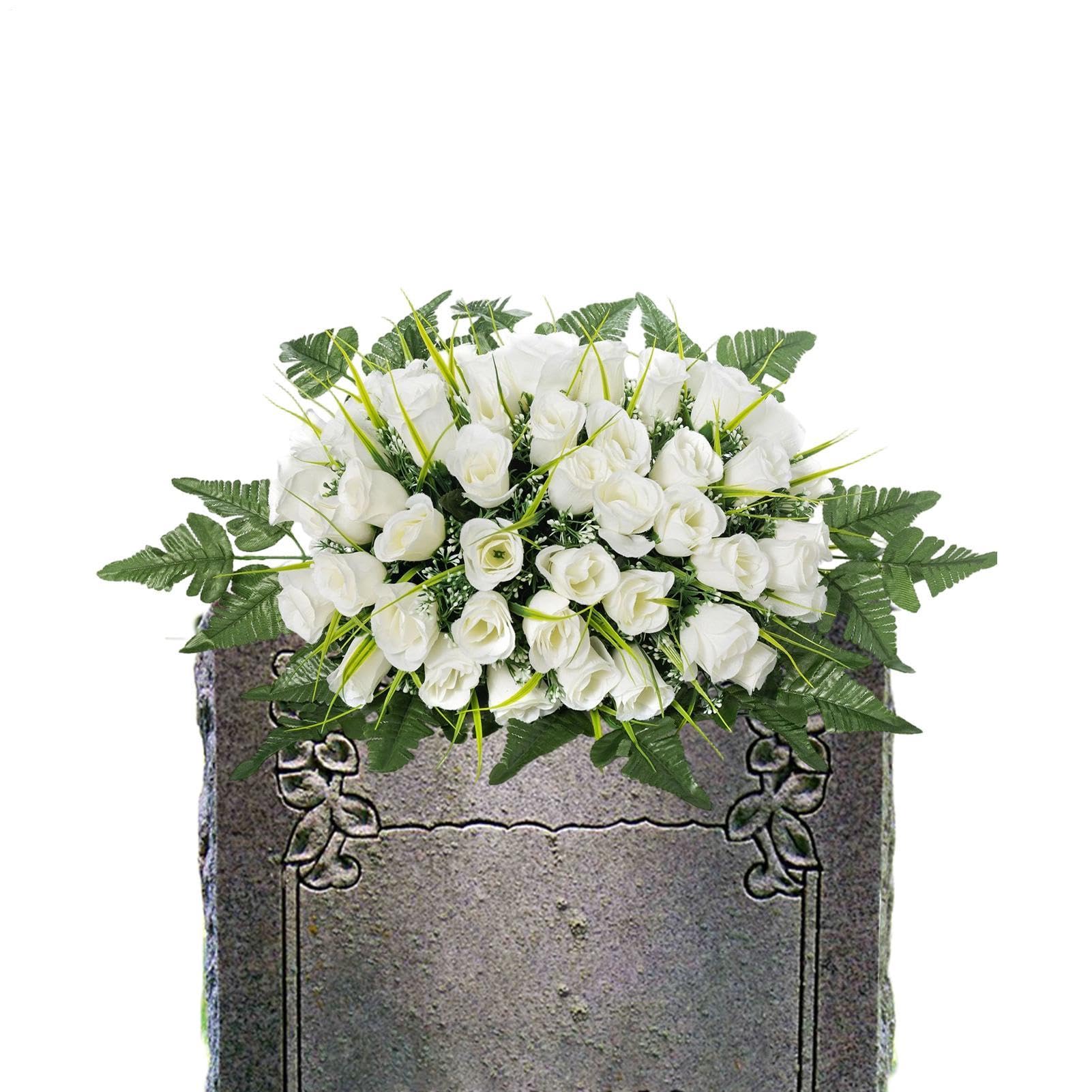 Selle De Fleurs Artificielles Pour Cimetière Imperméable et Réaliste