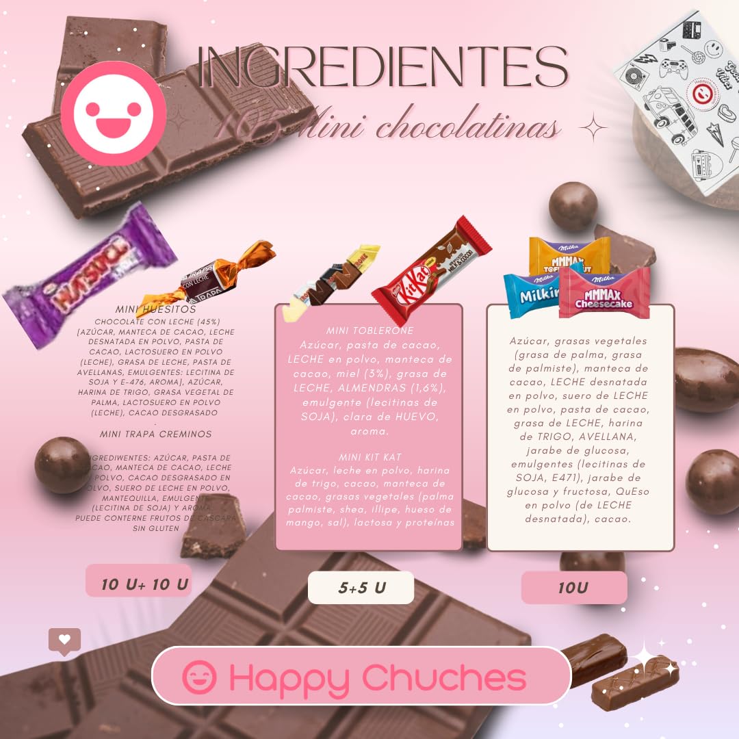 105 mini chocolates variados chocolatinas mini de primeras marcas populares envueltos individualmente ideal para cumpleaños oficina y eventos halloween regalo navidad