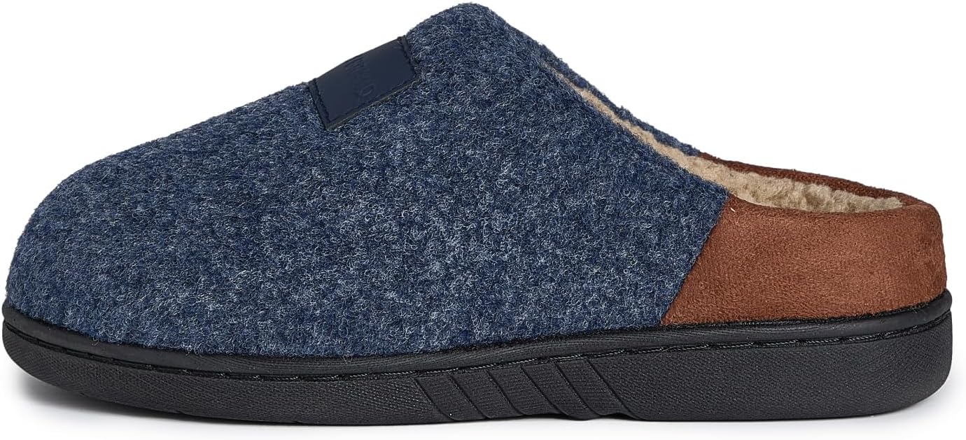 Lucky Brand Boys Micro Suede Sherpa Clog Slippers Warm Plush Lined Indoor Outdoor Slip On House Shoes Cozy Kids Winter Clogs - Image 2