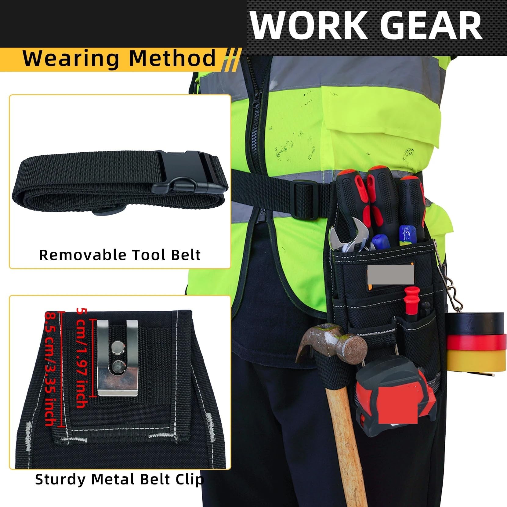 Trousse à Outils Pour échelle Mini pochette à outils avec clip ceinture