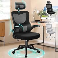 ALFORDSON Sedia da Ufficio Scrivania Ergonomica Lombare in Rete Traspirante