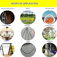Vista 5 de Muelle resistente para sacos de boxeo pesados, silla colgante, hamacas, columpio, trapecio, yoga