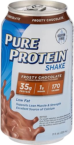 Batido de Pure Protein Chocolate helado 123 oz paquete de de 12 Marrón 12 12