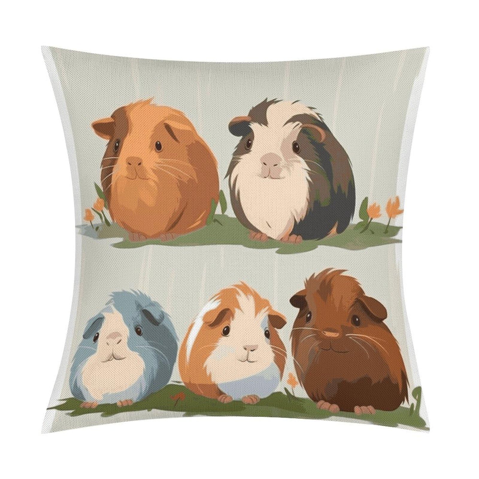 Adfgyerh Style Smiling (8) Pillow Covers Soft And Comfortable Invisible Zipper ，Home Decor 18X18 Inch Edging Technology，Throw Pillow Covers For Couch Sofa Bedroom Living Room.