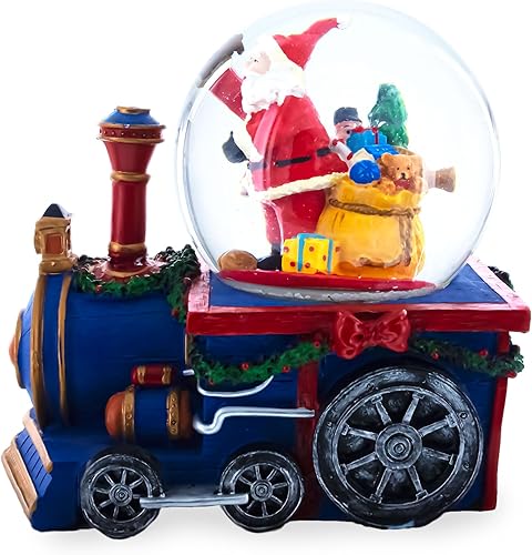 Miniatura 3 de Tren de regalos de Santa globo musical de nieve de agua con entrega