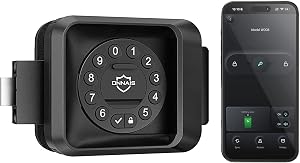 ONNAIS Smart RV Door Lock - Full Metal App Control Keyless Entry | Fits Most Trailers & 5th Wheels, App Operation, 100 ft Fob Access, 10-Digit Keypad, One-Time Passcodes