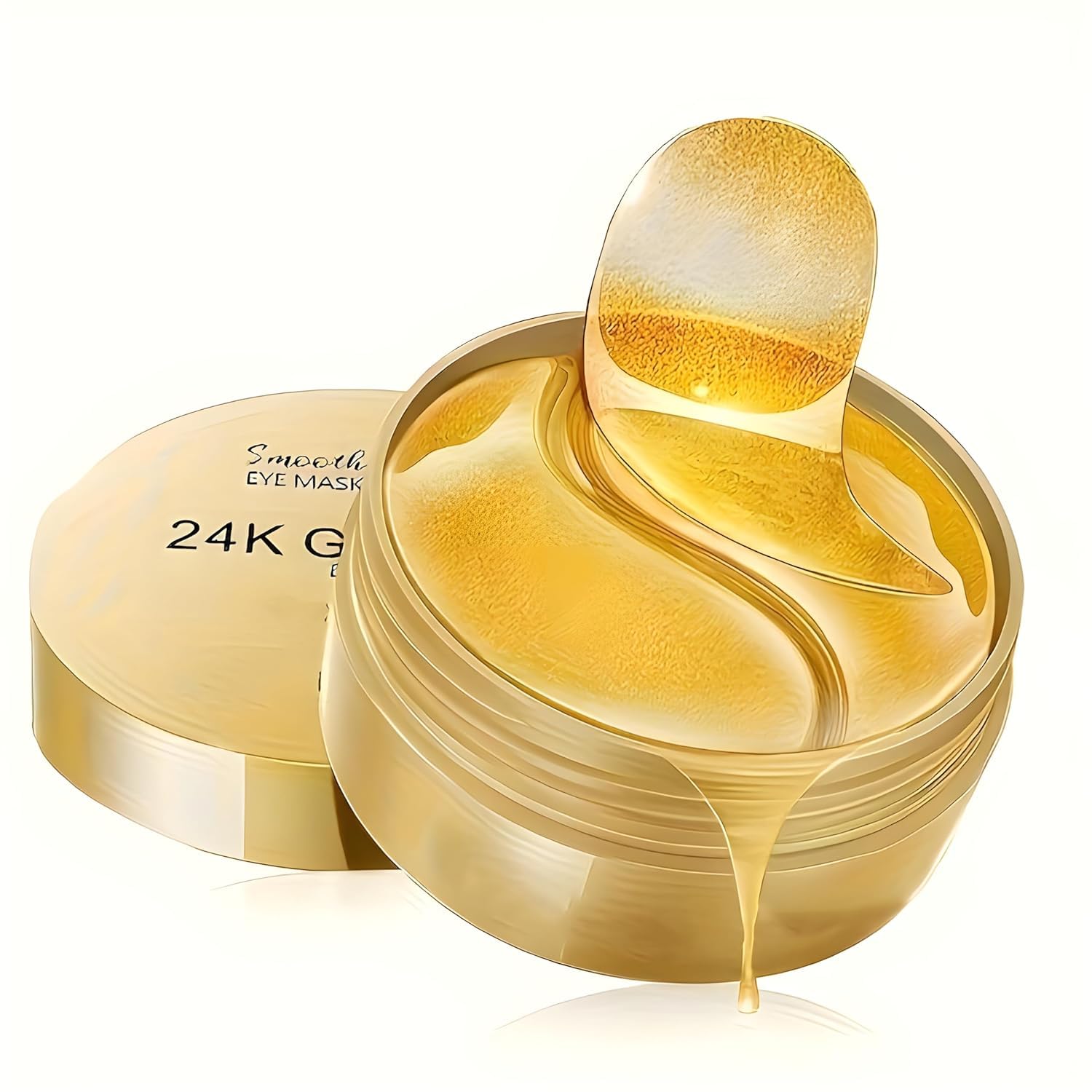 24K Gold Dark Circle Remover for Women and Men- Eye Mask and Eye Patches for Dark Circles,Beauty Eye Serum and Gel - Reduce Wrinkles,Moisturizing, Improves Elasticity (60 Patches)-image-25
