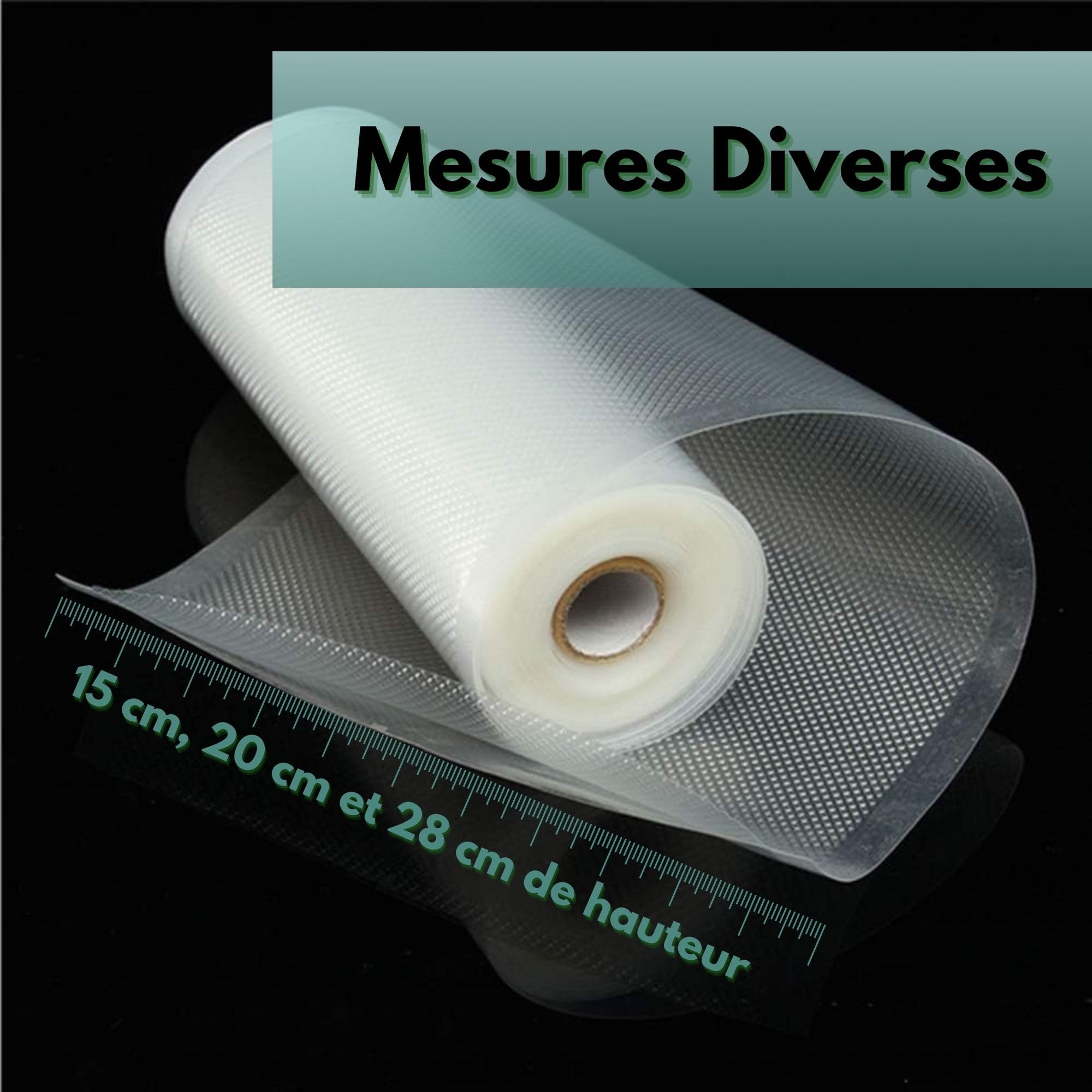10 rouleaux sous vide gaufrés de 300 mm x 6 m pour appareil sous vide à aspiration extérieure 10 rouleaux sous vide gaufrés de 300 mm x 6 m pour appareil sous vide à aspiration extérieure