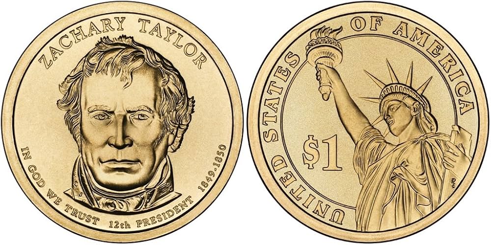 2009 D Zachary Taylor, 25-coin Bankroll of Presidential Dollars