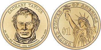 激レアtheSuedeCrocodiles StoptheRainUKオリジナル 2009 D Zachary Taylor, 25-coin Bankroll of Presidential Dollars