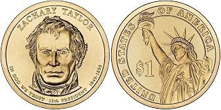 2009 D Zachary Taylor, 25-coin Bankroll of Presidential Dollars Uncirculated