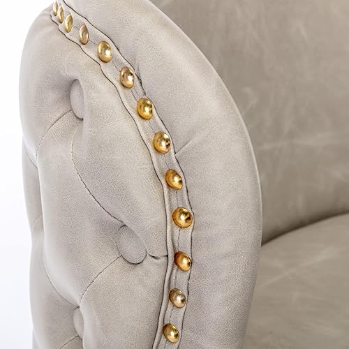 Miniatura 5 de Juego de 2 taburetes de bar, taburetes de bar giratorios ajustables con respaldo copetudo y reposapiés, taburetes de cocina tapizados de poliuretano