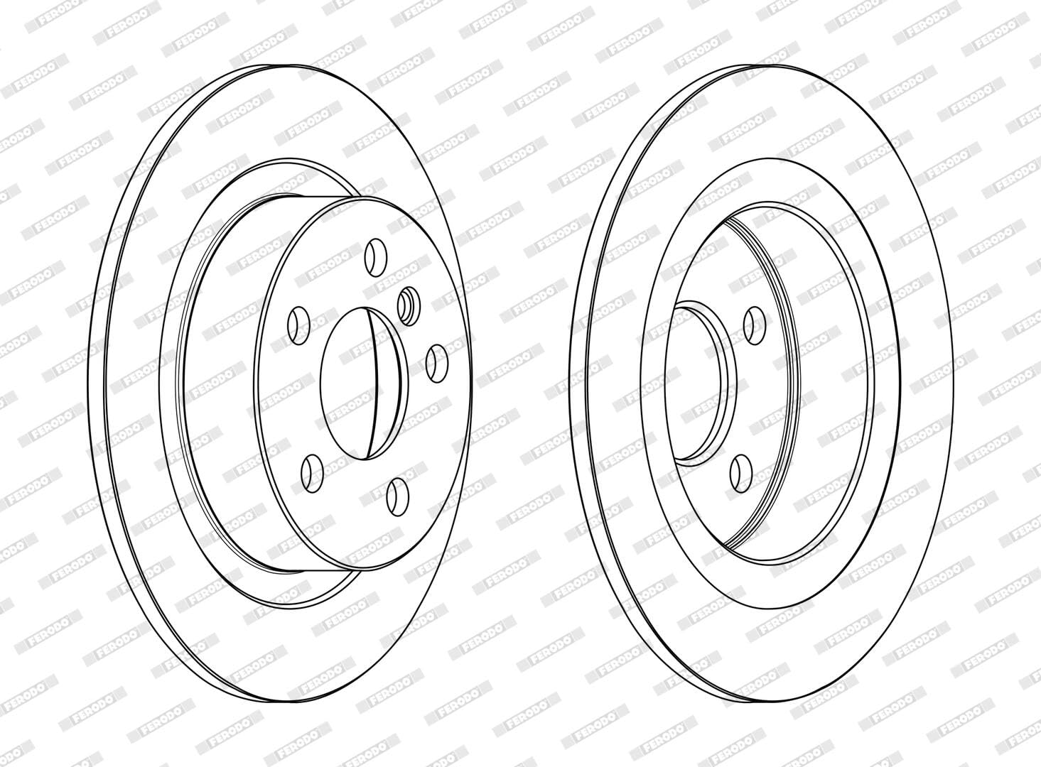 FERODO DDF2612C Coppia Dischi Freno Pst. Bmw 2/ Mini Countryman, Set di 2