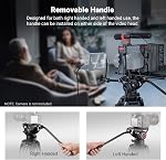 NEEWER 74" Trépied vidéo avec tête de fluide, QR Plaque compatible avec DJI RS Gimbals, Trépode caméra en aluminium lourd professionnel pour DSLR Caméras Caméscopes, Max Charger 17,6lb/8kg, TP74