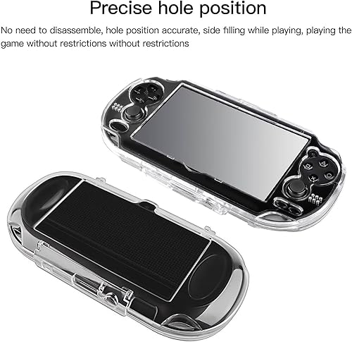 Miniatura 5 de Carcasa protectora de cristal transparente para Sony PS Playstation Vita PCH-1000, antihuellas, polvo y arañazos