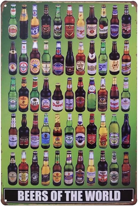 Amazon Co Jp ファン Fun ブリキ看板 世界の瓶ビール ポスター コロナビール ハイネケン デザイン小物 ホーム キッチン