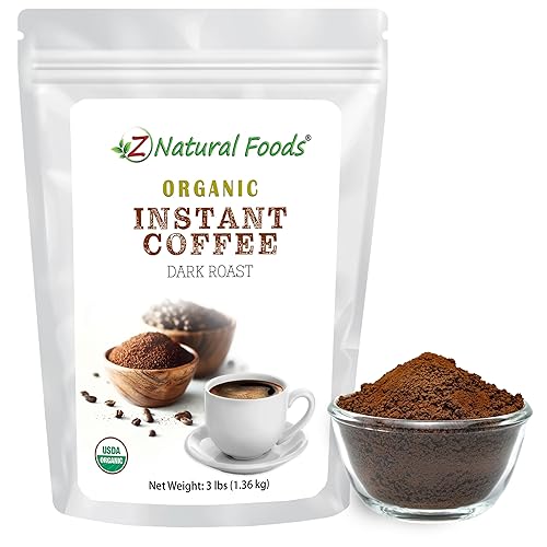 Miniatura 9 de Café en polvo instantáneo orgánico, delicia de tostado oscuro, rico en antioxidantes que apoyan el sistema inmunológico, aumenta el estado de ánimo,
