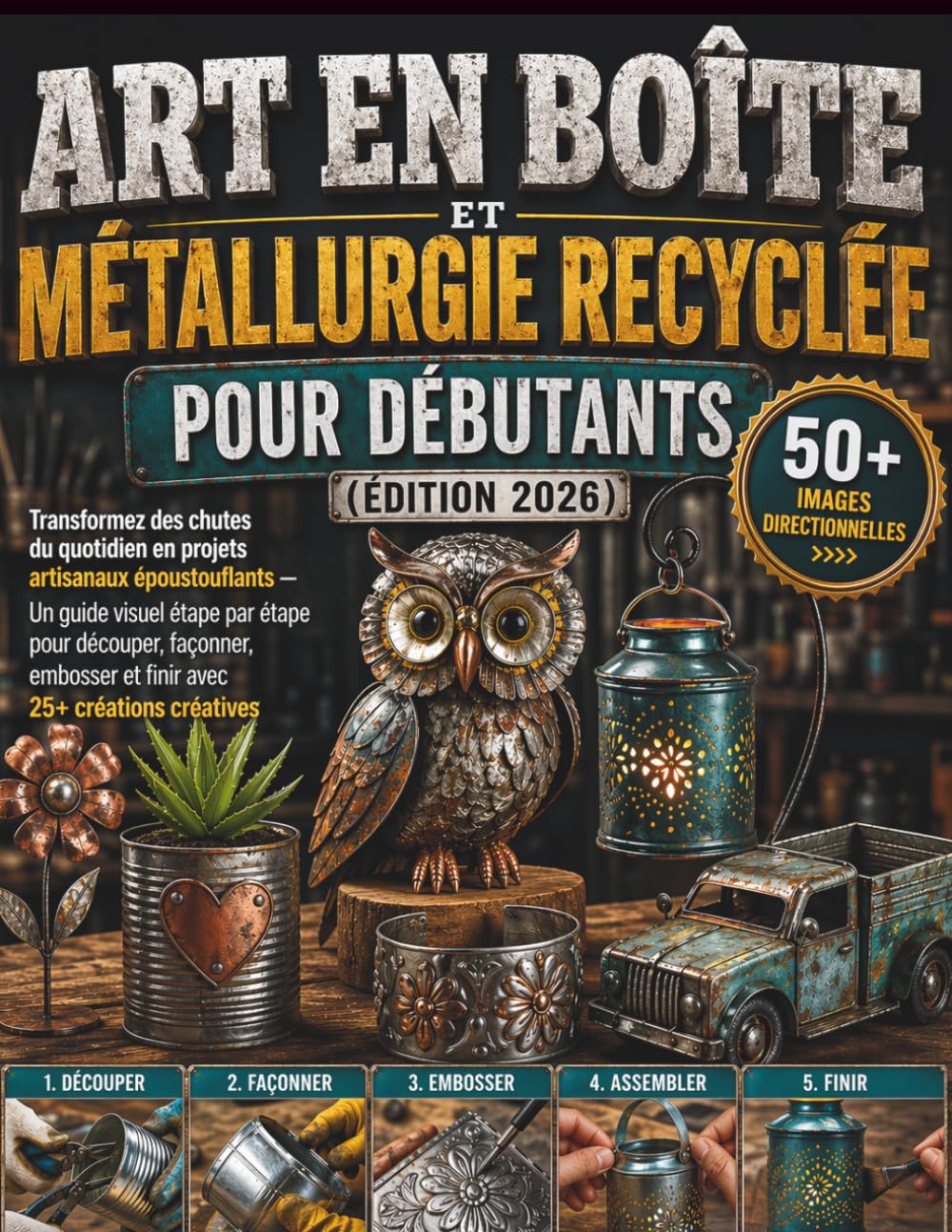 Art en boîte et métallurgie recyclée pour débutants (Édition 2026): Transformez des chutes du quotidien en projets artisanaux époustouflants — Un ... et finir avec 25+ créations créatives