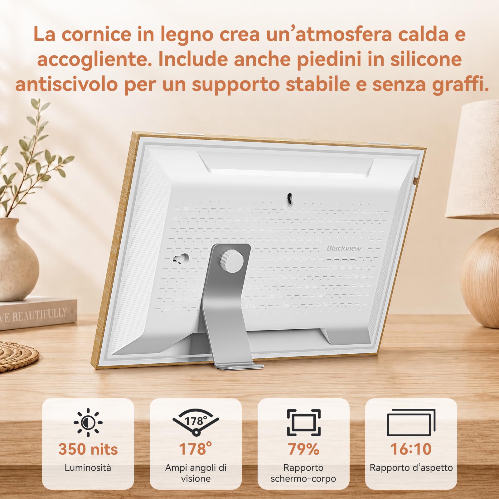 Blackview Calendario Digitale 10,1" per Casa e Ufficio – Organizer Familiare Multifunzionale con Orologio, Pianificazione Settimanale e Mensile, Home Completa, Sync Google/iCloud/DK Calendar