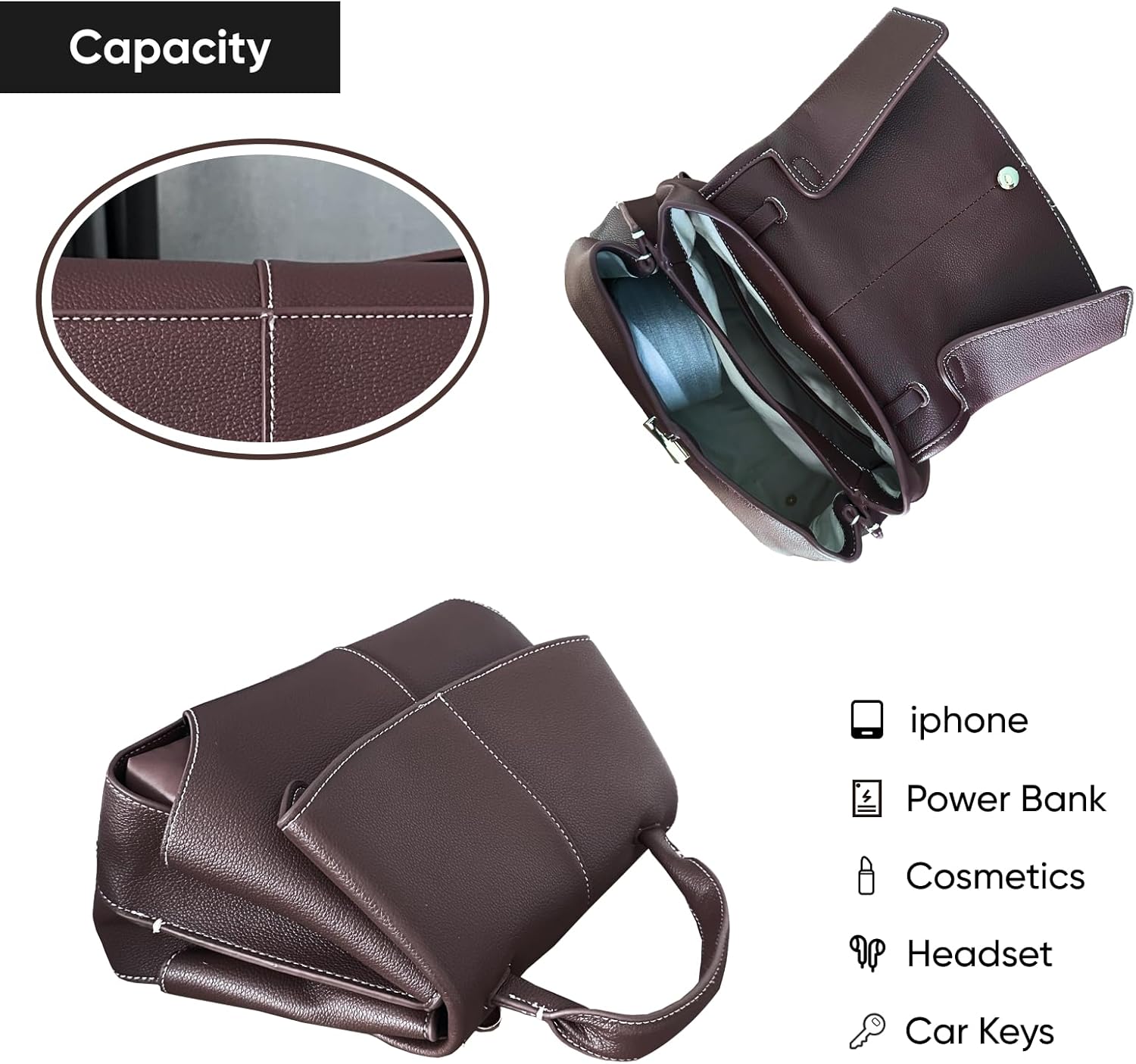 Luxury Handbags for Women Leather Satchel & Top-Handle Designer Bags - Image 4