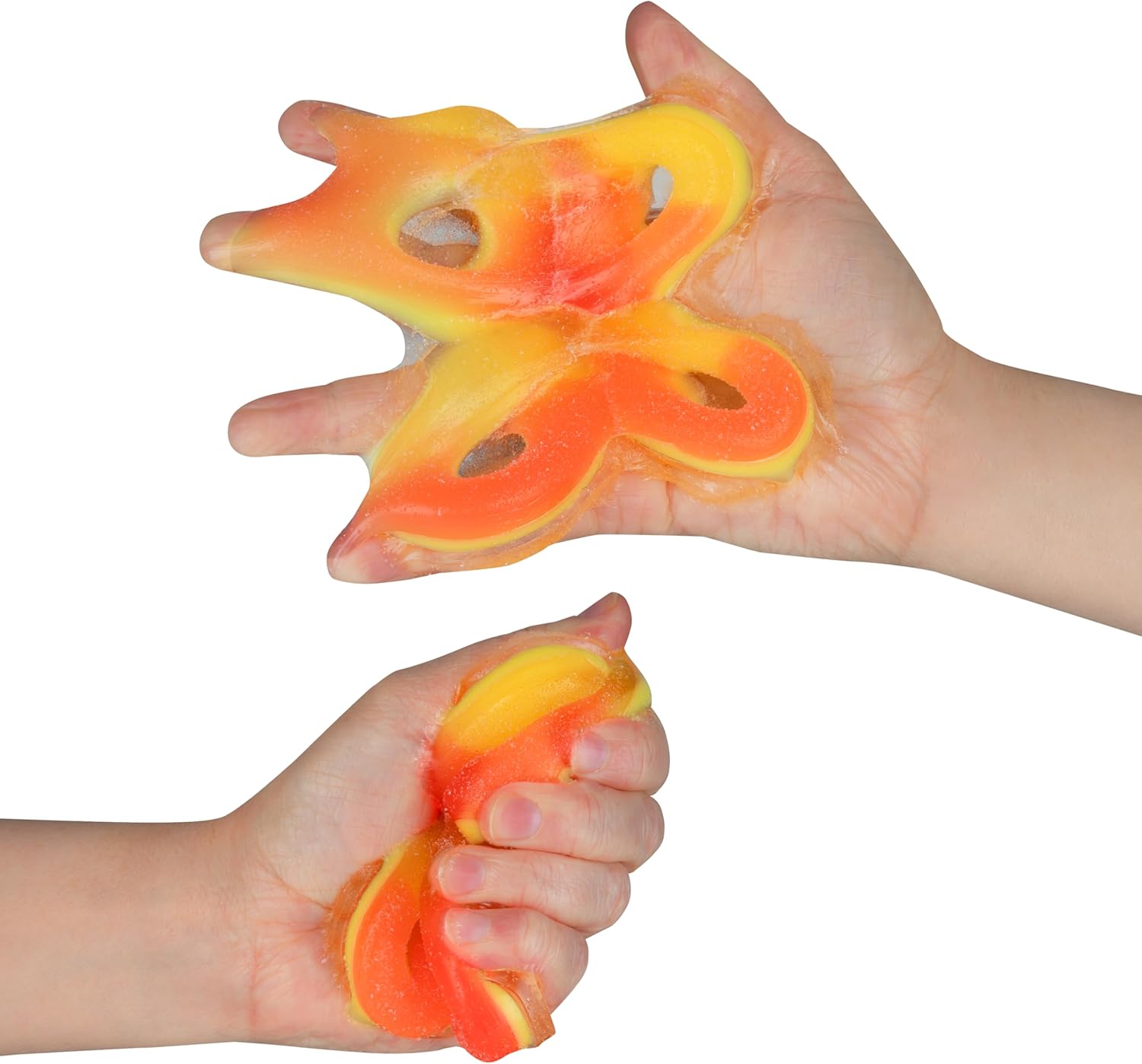 ORB Tabalicious Faves TABA Squishy Food Peach Rings Candy Toy - Soft, Sticky Play Food TABA Squishies to Squish, Squeeze - Fun Stress Relief - Kawaii Sensory Fidget Toys and Gifts for Kids and Adults
