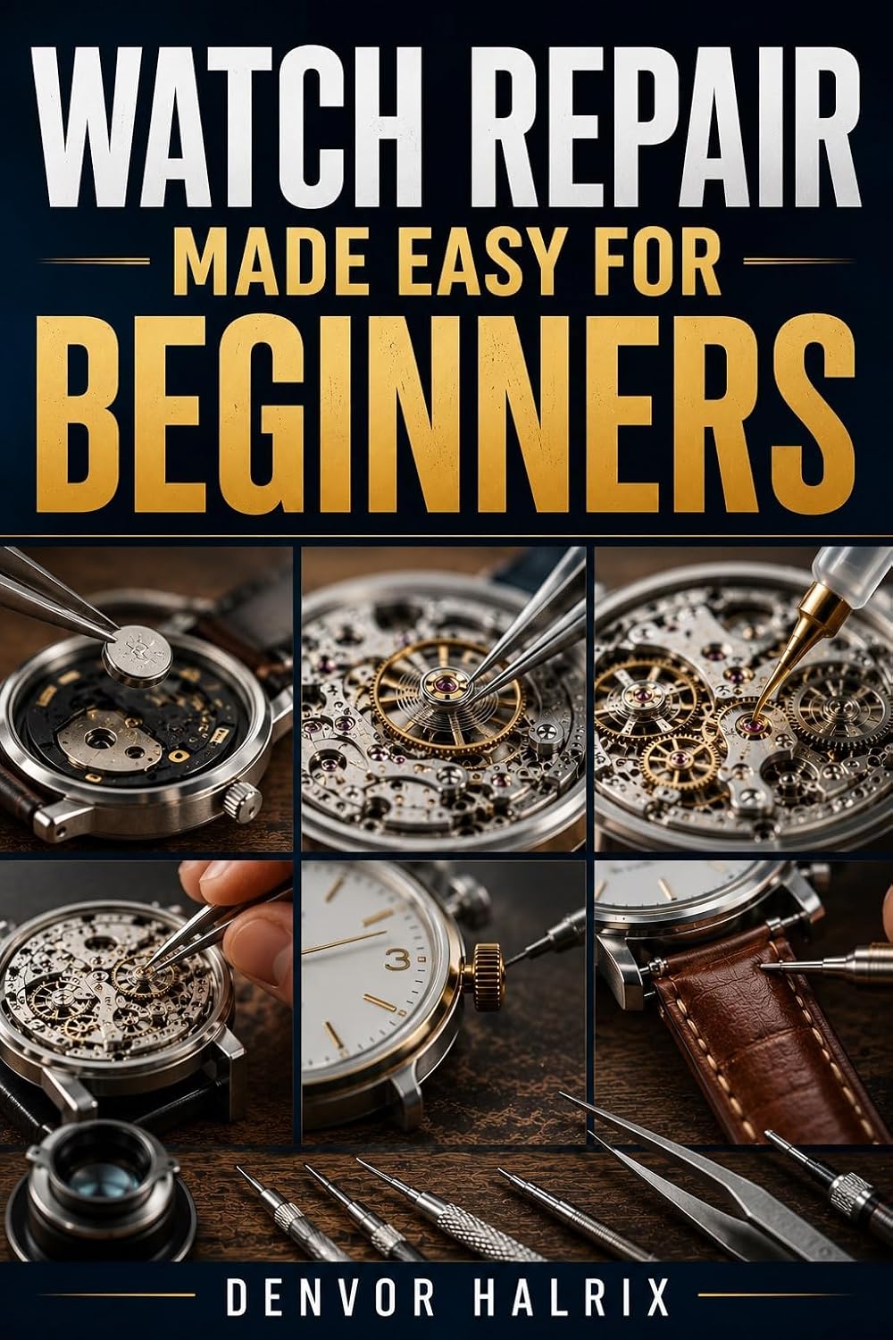 WATCH REPAIR MADE EASY FOR BEGINNERS: An Easy Step-by-Step Guide to Understanding Watch Components, Identifying Watch Movements, Troubleshooting Common Faults, and Performing Basic Repairs