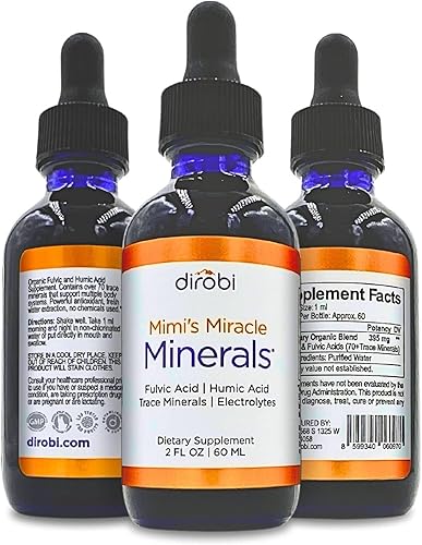 Minerales milagrosos de Dirobi Mimi, mezcla de minerales de ácido fúlvico y ácido húmico, suplemento de gota líquida, más de 70 minerales iónicos
