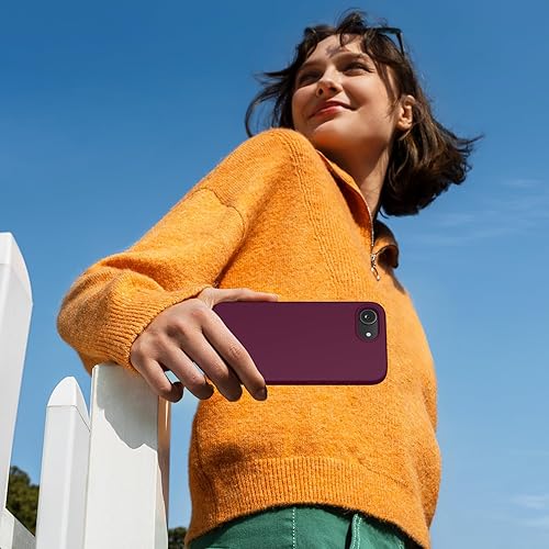 Miniatura 1719 de Miracase - Funda diseñada para iPhone 11 con protector de pantalla, funda de goma de silicona líquida, protección total contra caídas y a prueba