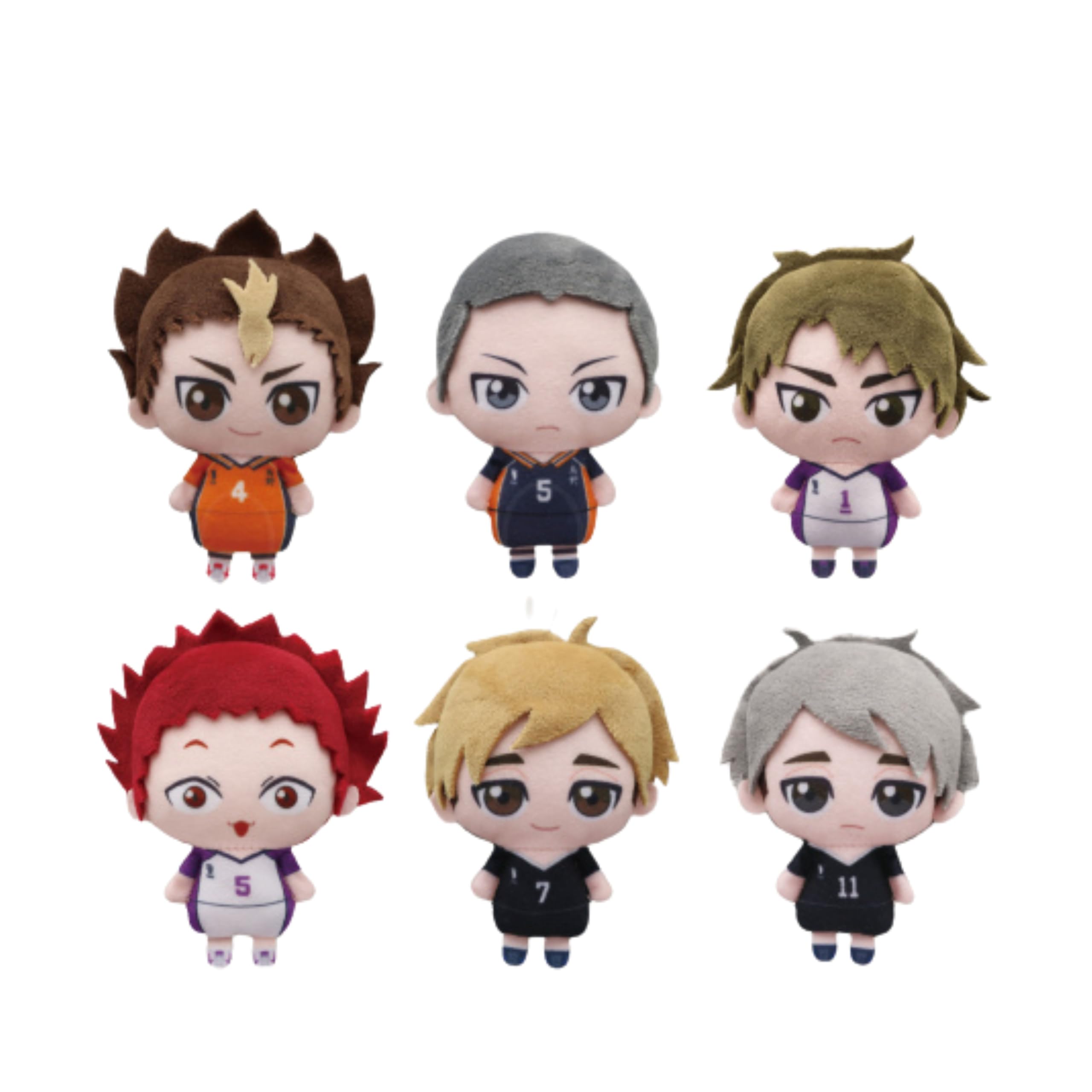 Amazon.co.jp: ハイキュー ぬいぐるみちゃーむvol.3 全6種セット 約8cm