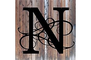 Custom Fancy Swirled Solid Letter Monogram