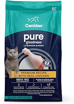 Canidae Pure Limited Ingredient Premium Dry Cat Food, Real Chicken Recipe, 5 lbs, Grain Free