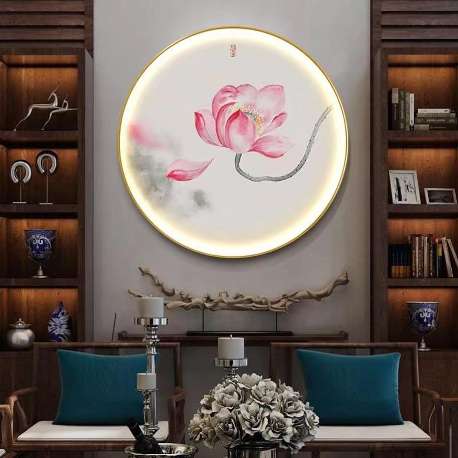 Décoration murale artistique 3D LED pour illuminer un mur sombre et habiller un grand salon