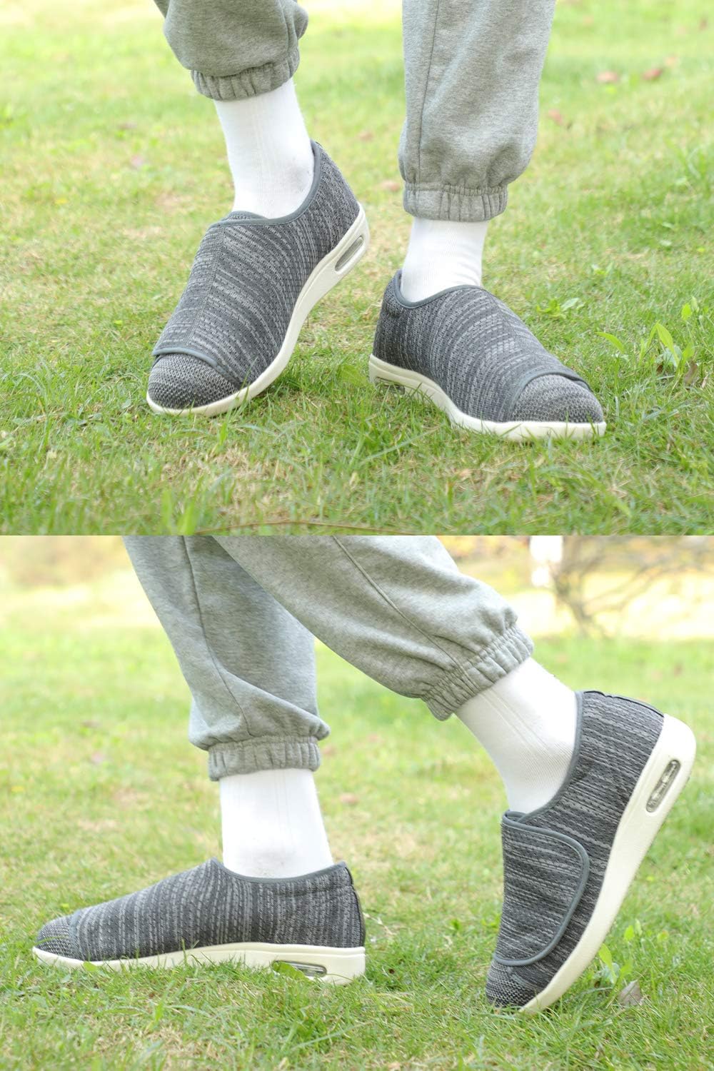 Women's Diabetic Shoes for Women Casual Adjustable Walking Shoes Wide Shoes for Elderly Swollen Feet Non-Slip Air Cushion Bottom Fattening and Widening - Image 7