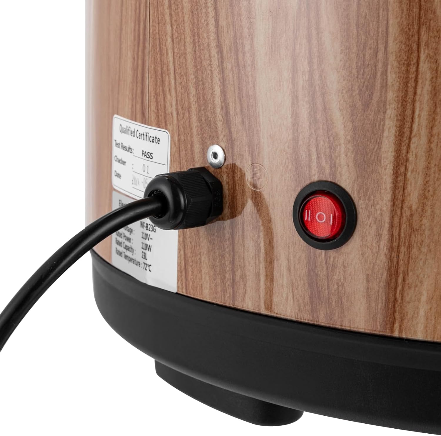Commercial Electric Food Warmer with Rice Spoon, 100 Cups Stainless Steel Rice Warmer, Heavy Duty 23L/6Gal Cooked Rice Warmer with Warm Function Only & Adjustable Temp for Restaurant Party