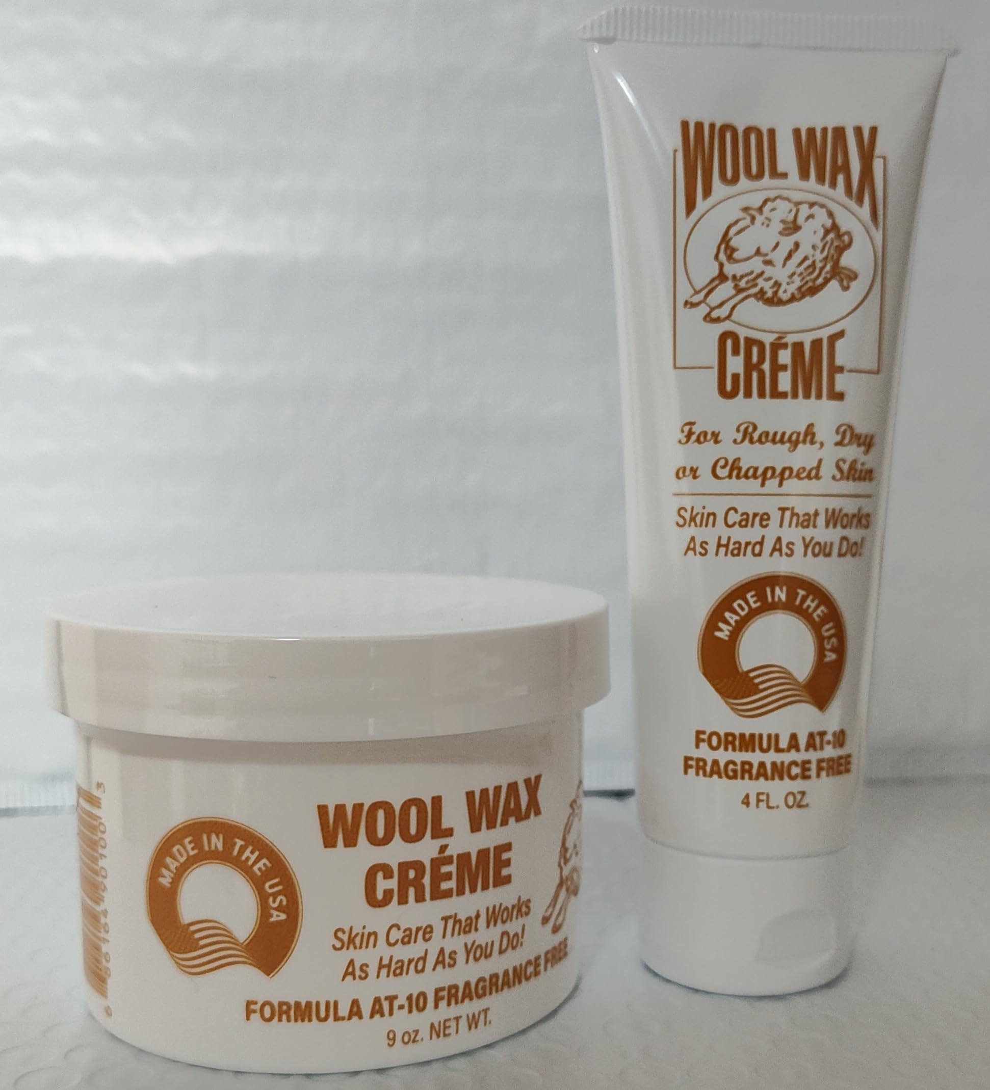 Wool Wax Creme Skin Care Fragrance Free Combo pack (9 oz./4 oz.)