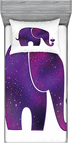 Miniatura 184 de Ambesonne - Juego de sábanas bajeras y fundas de almohada, diseño clásico botánico, plantas de jardín vintage, juego de 3 piezas con estampado