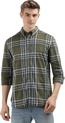 Tommy Hilfiger Men Cotton Blend Regular Fit Shirt