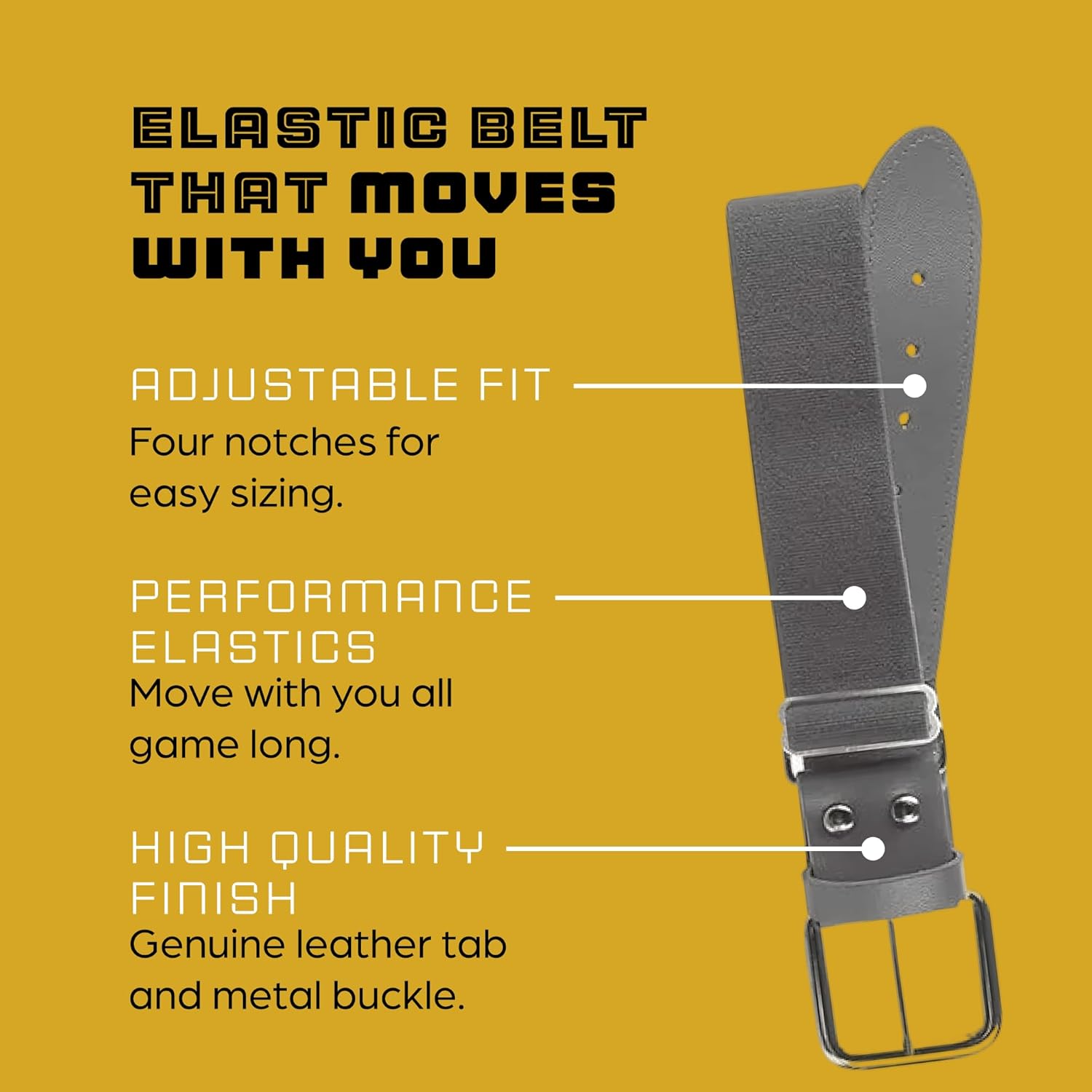 MadSportsStuff Softball or Baseball Socks and Belt Combo - Youth and Adult Sizes Boys and Girls Men and Women