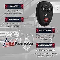 Vista 4 de Funda Protectora para Llavero de Mando a Distancia Compatible con Buick, Cadillac, Chevy, GMC, Pontiac, Saturn