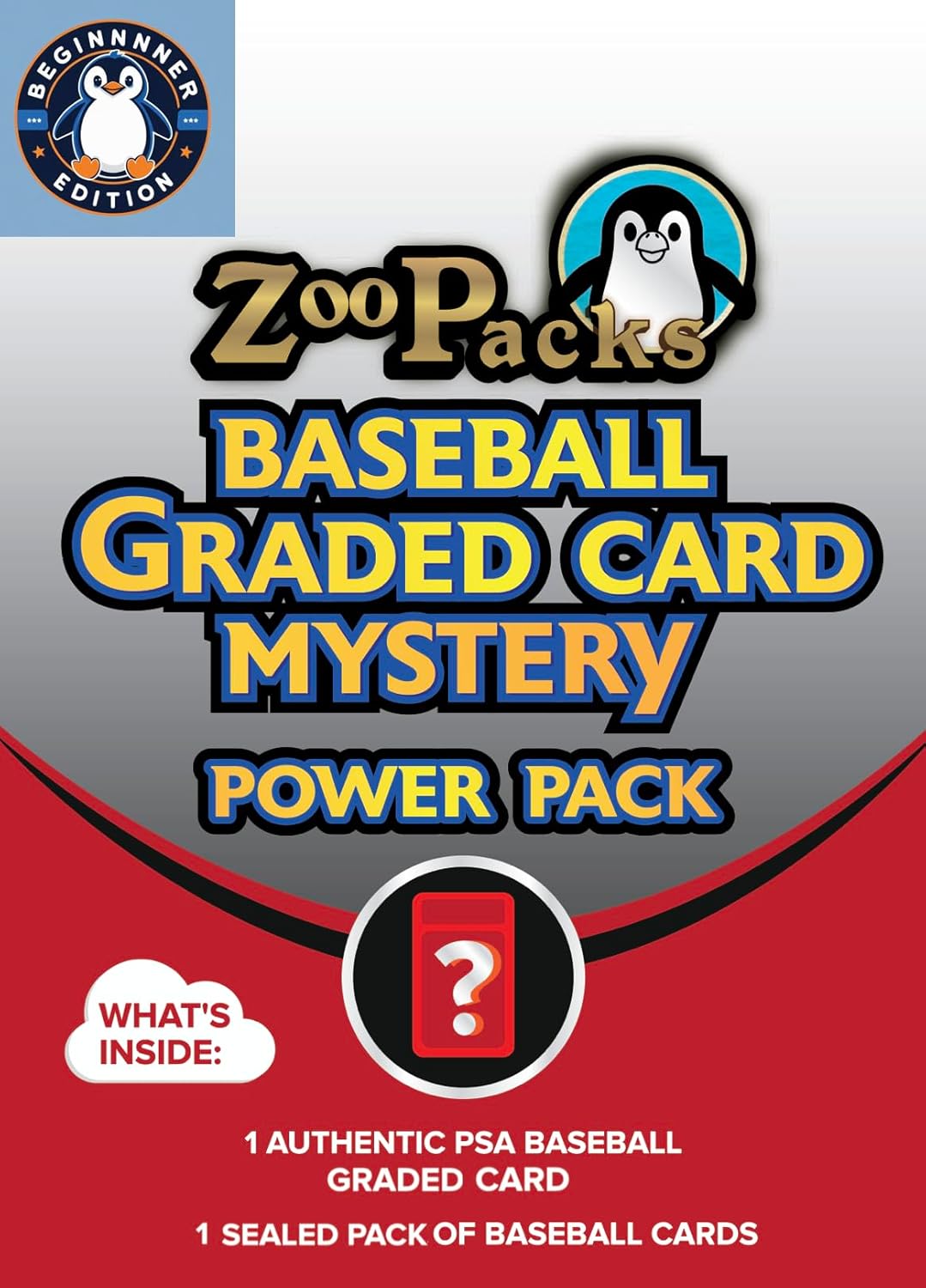 Graded Baseball Card Mystery Pack - Beginner Edition | 1 PSA, BGC, CGC or SGC Graded Card & 1 Pack of Baseball Cards | Contains 1 Vintage, Rookie, Legend or Current Star.
